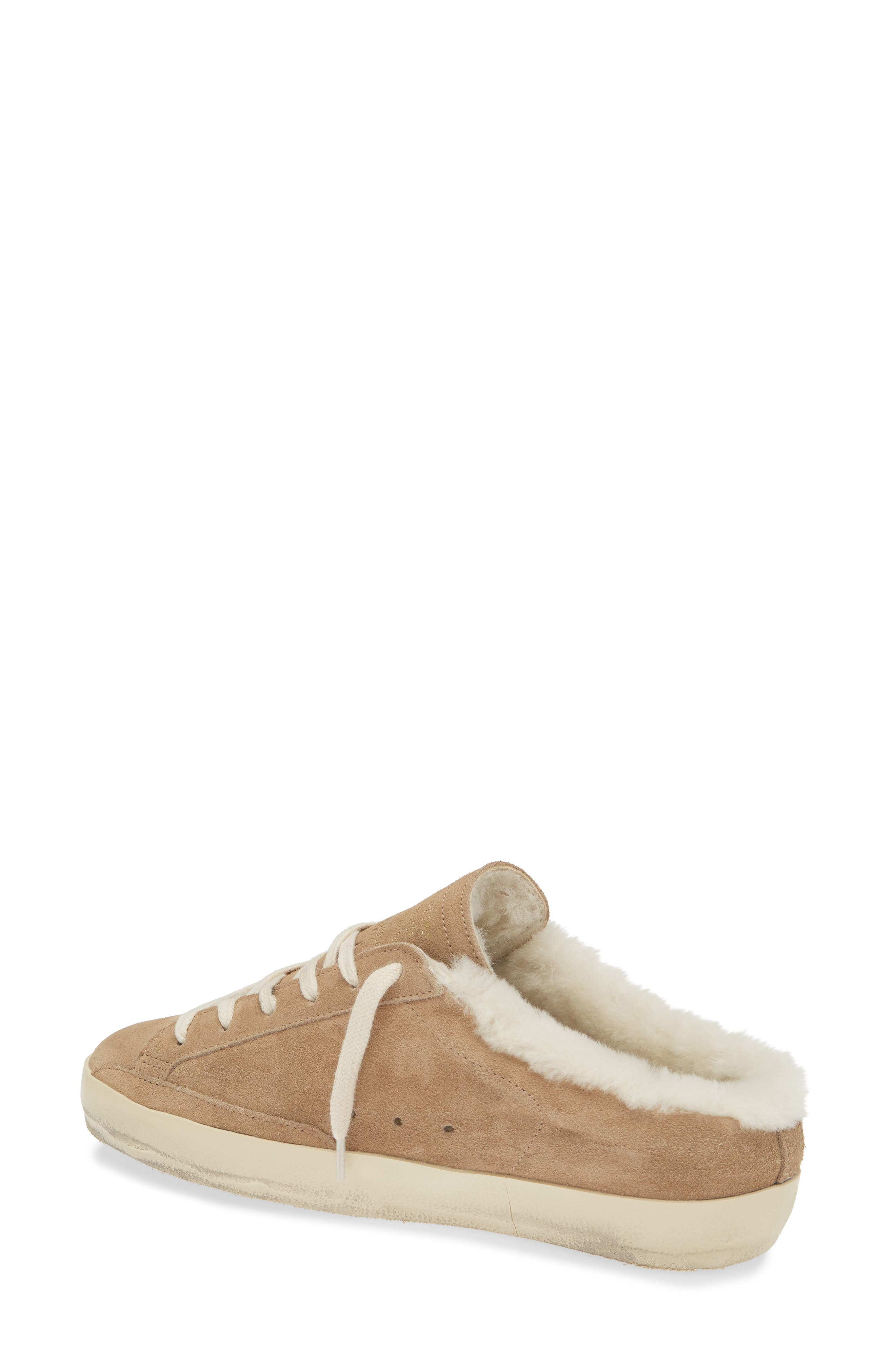 Superstar Genuine Shearling Mule, Alternate, color, WARM BEIGE/ LEO