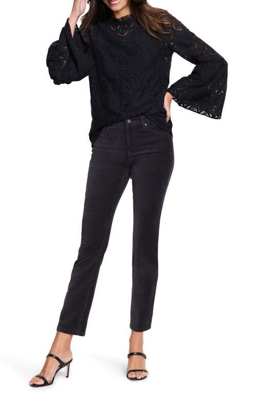 Nic + Zoe Nic+zoe Lace Stitch Bell Sleeve Top