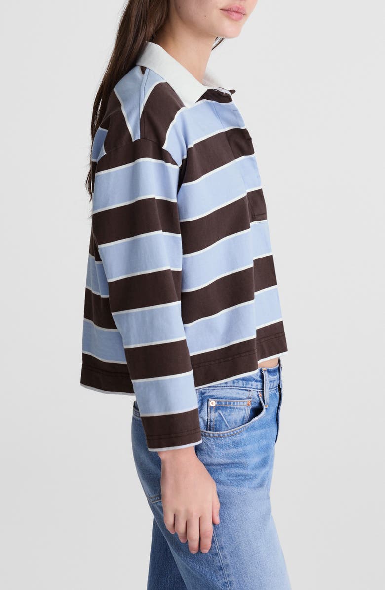 Madewell Rugby Polo Shirt, Alternate, color, Tranquil Blue