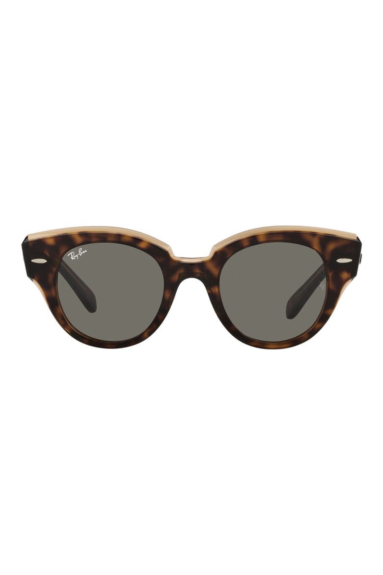 Roundabout 47mm Round Sunglasses, Main, color, BROWN