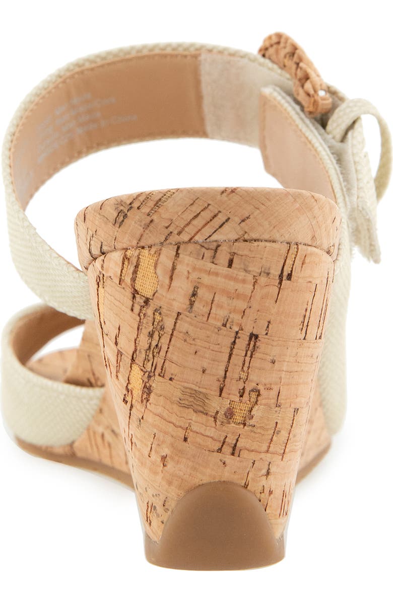 Reaction Kenneth Cole Gibbs Wedge Sandal, Alternate, color, Oatmeal