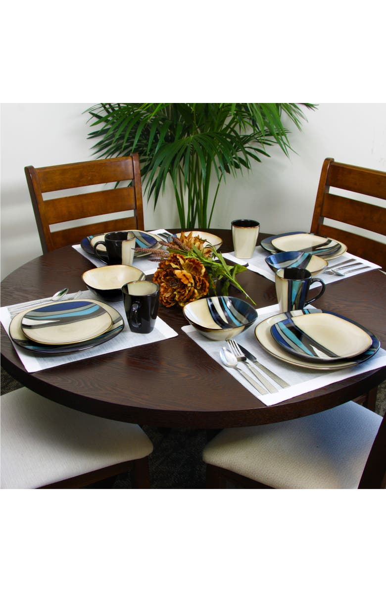 Gibson Elite Althea 16-Piece Dinnerware Set, Alternate, color, Beige