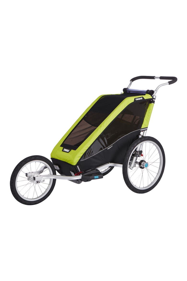 Chariot Cheetah XT 2 Multisport Cycle Trailer/Stroller, Alternate, color, CHARTREUSE