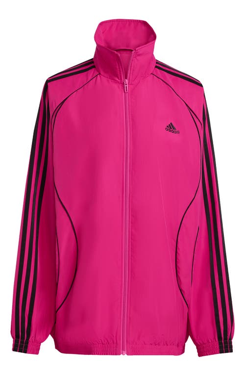 Adidas Originals Adidas Teamgeist Oversize Recycled Polyester Track Jacket In Pink