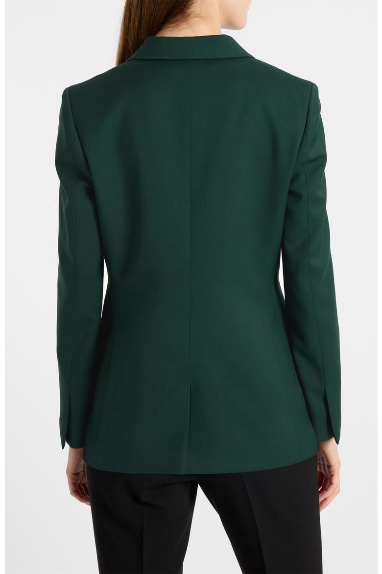 Enrica Two-button Jacket in Soft Stretch Twill, Alternate, color, Evergreen