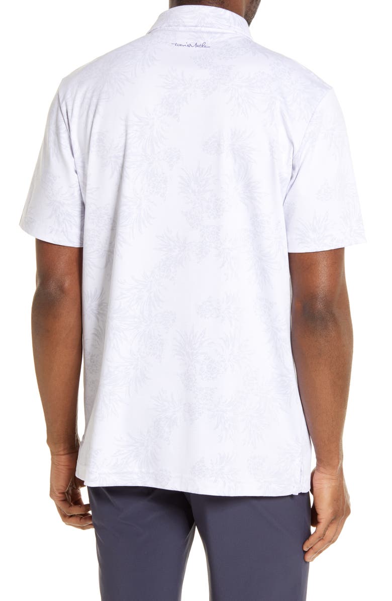 TravisMathew That's the Spirit Pineapple Print Piqué Polo, Alternate, color,