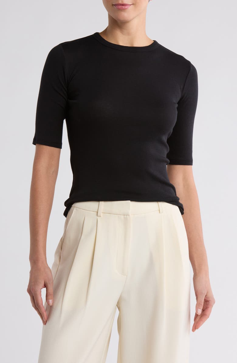 Vince Elbow Sleeve Crew Tee, Main, color,