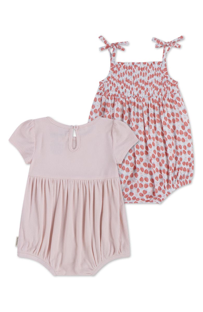 Huggies Kids' 2-Pack Rompers, Alternate, color, Porcelain Coral