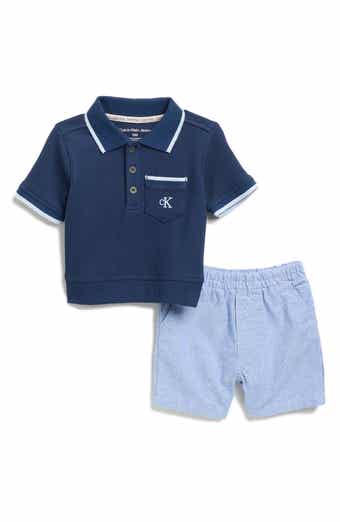 Calvin Klein Tipped Polo & Shorts Set