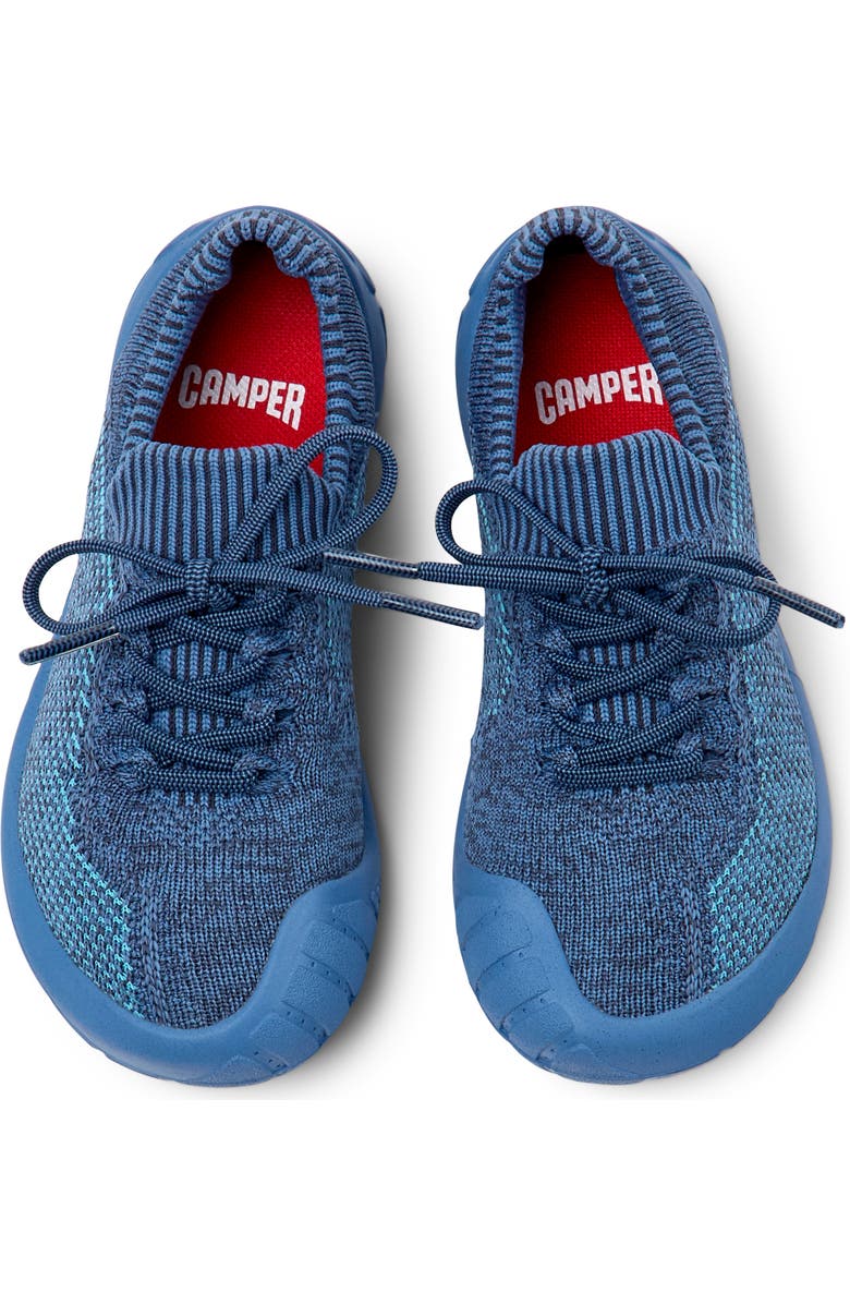 Camper Kids' Peu Path Knit Sneaker, Alternate, color, Multi - Blue