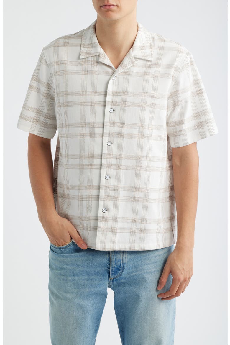 Avery Plaid Camp Shirt, Main, color, CHADA