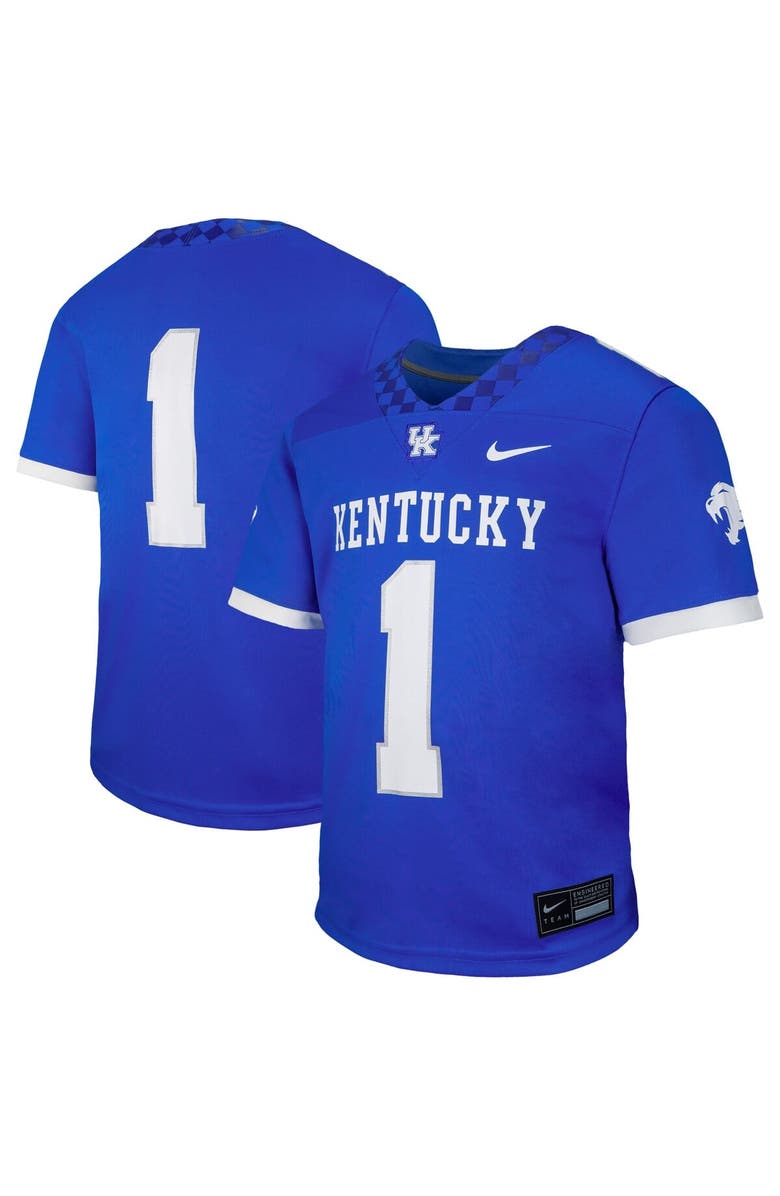 Nike Youth Nike #1 Royal Kentucky Wildcats Untouchable Replica Game Jersey, Alternate, color, Royal