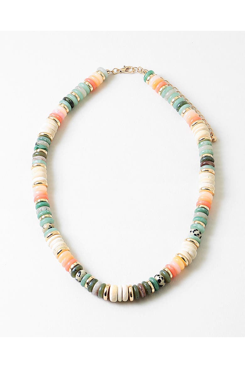 Tuscany Sunset Necklace, Main, color, Green