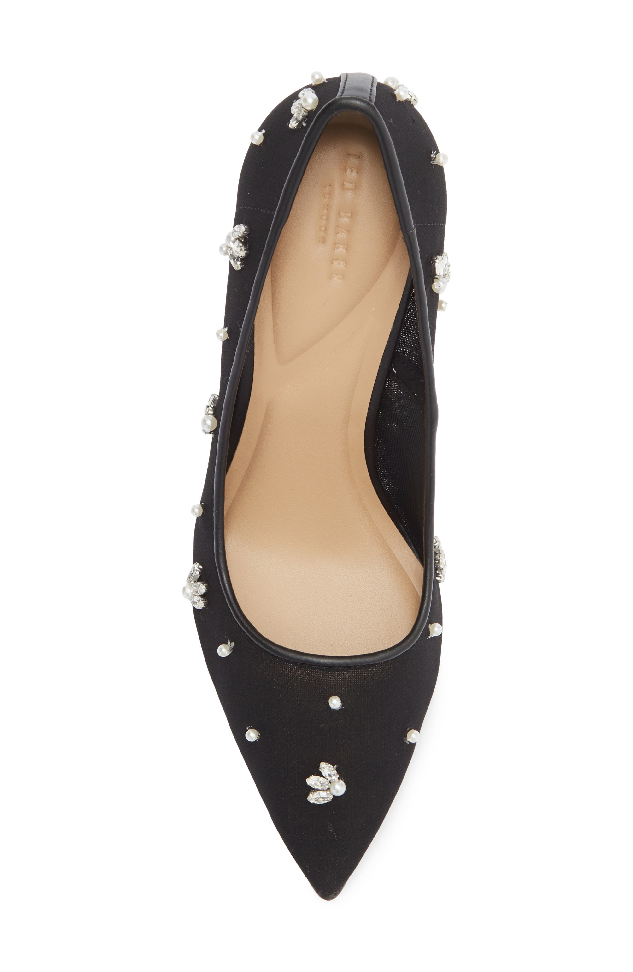 Ted Baker London Charlotte Embellished Pump, Alternate, color, Black