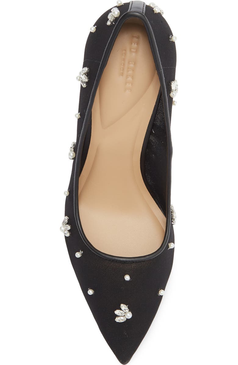 Ted Baker London Charlotte Embellished Pump, Alternate, color, Black