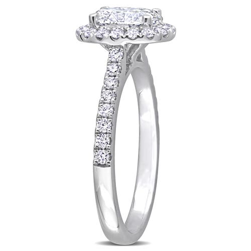 Julianna B. 1-1/2 CTW Lab-Grown Diamond Oval Halo Ring 14k in White Gold  product