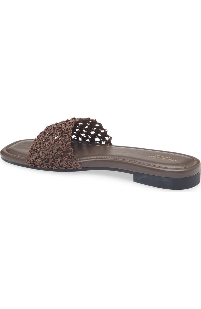 rag & bone Ellie Slide Sandal, Alternate, color, Dark Mocha Mesh