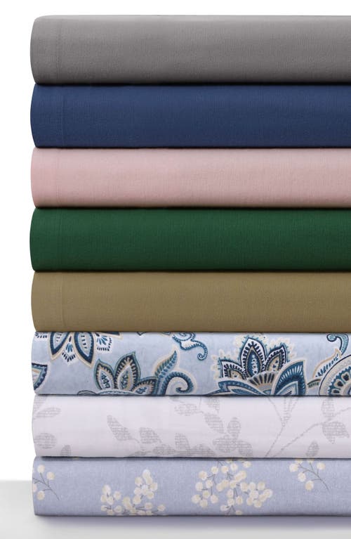 Azores Home Cotton Flannel Sheet Set In Pink