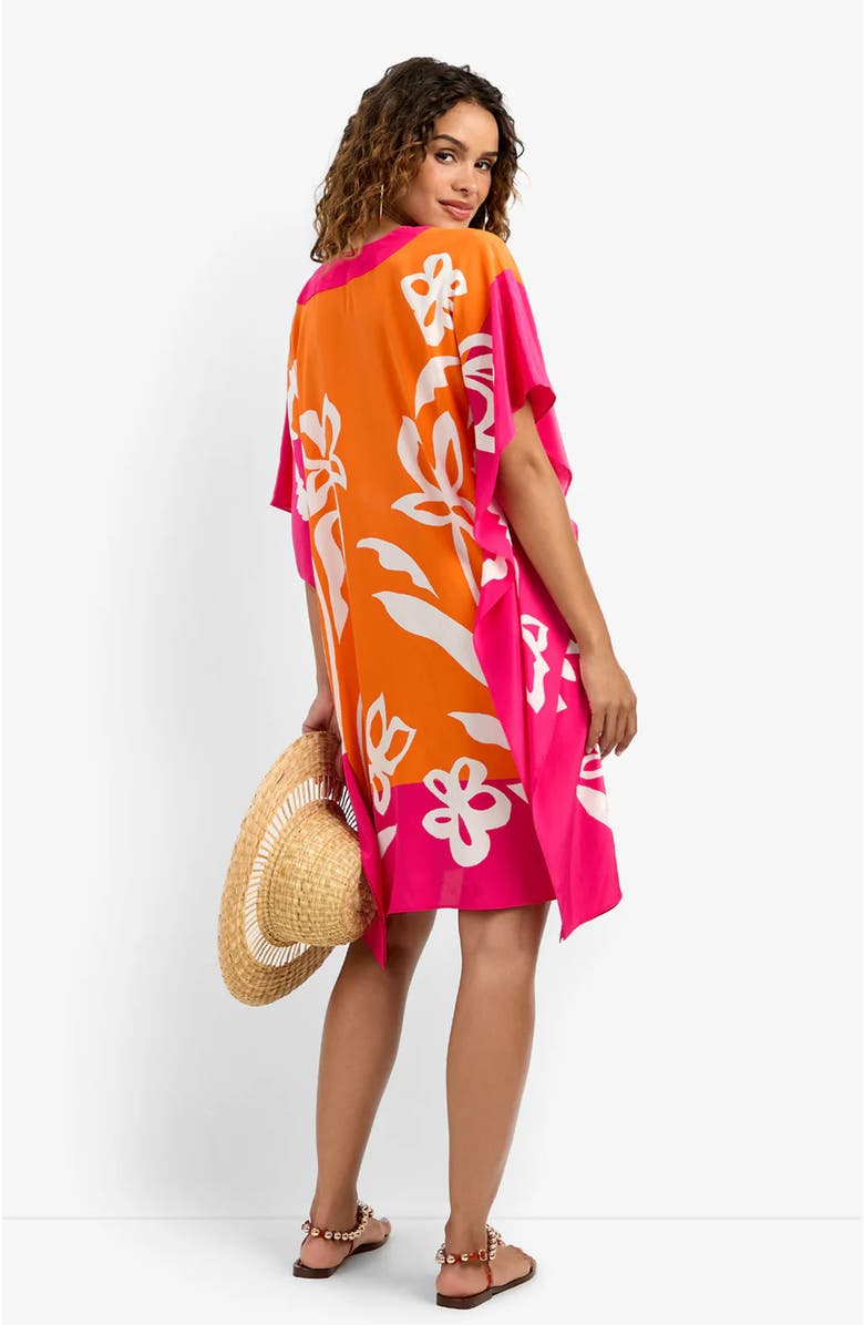 Trina Turk Theodora Caftan Dress, Alternate, color, Daylily