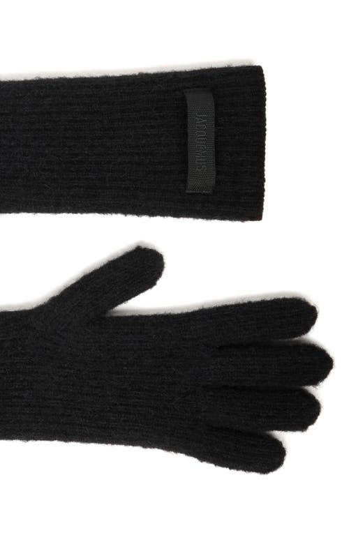 Jacquemus Les Gants Grosgrain Gloves In Brown