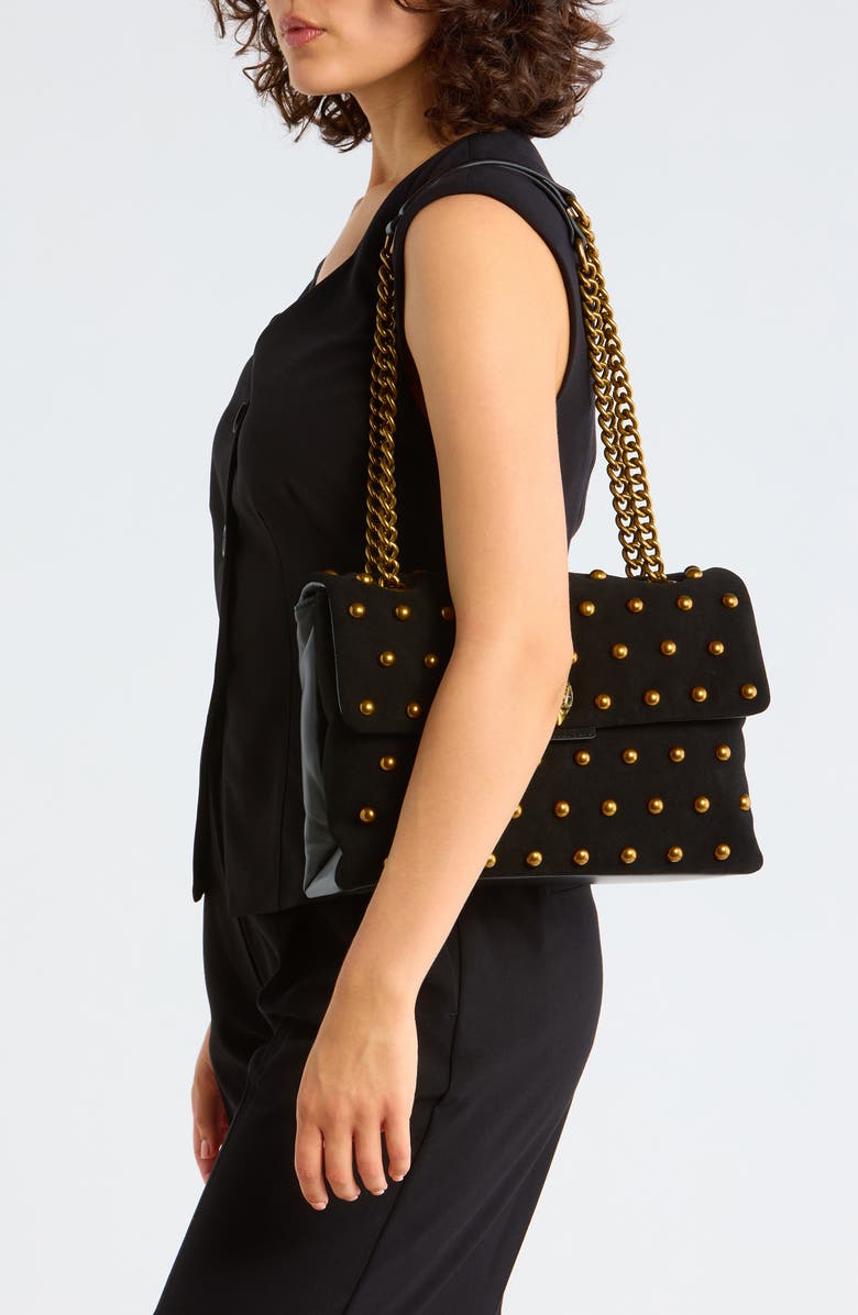 Kurt Geiger London Kensington Leather Mini Crossbody Bag, Alternate, color, Black/ Comb