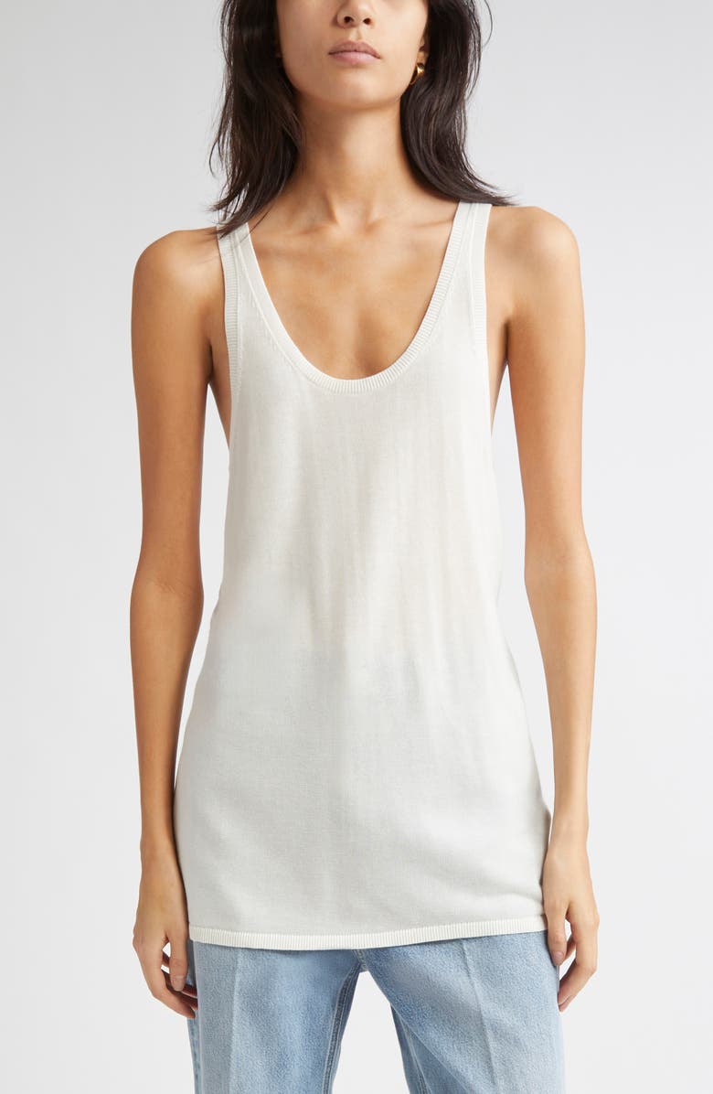 TOTEME Knit Tank, Main, color, White