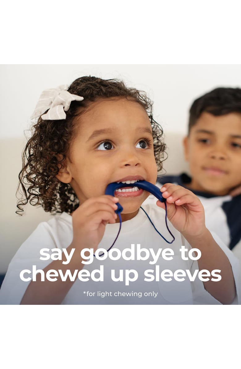 Sensory Basics U Chew Necklace, 2 Pack, Oral Therapy Tool For Light Chewers, Alternate, color, Multicolored