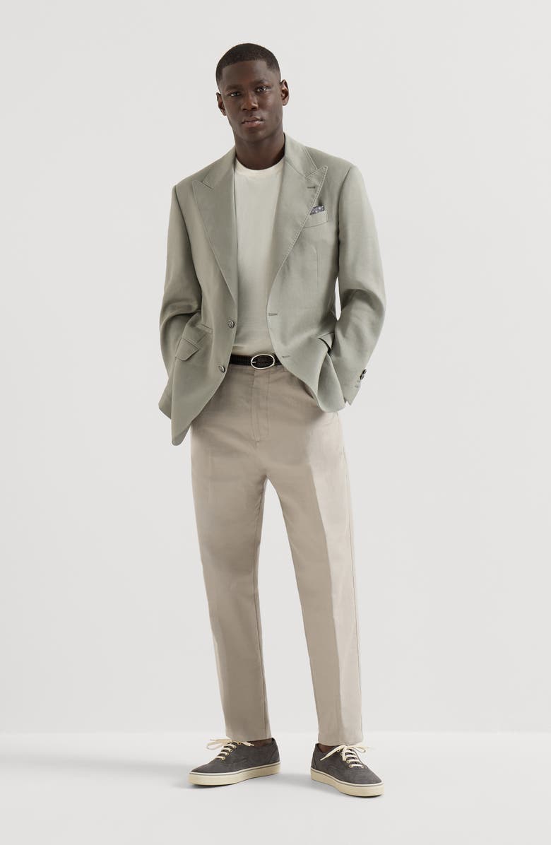 Brunello Cucinelli Cotton T-shirt, Alternate, color, Ivory