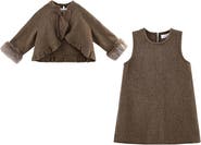 Sweet Cactus Wool Dress & Jacket Set