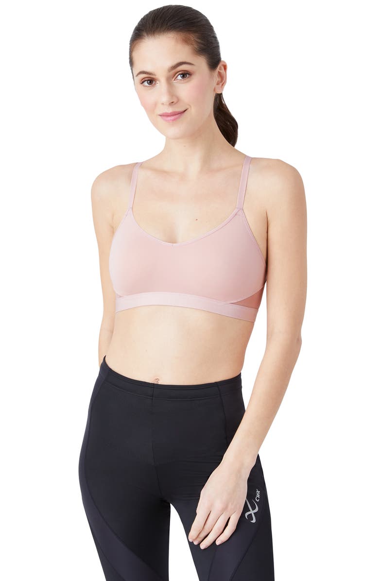 b.tempt'd by Wacoal B.Active Sports Bralette, Alternate, color, Blush Pink