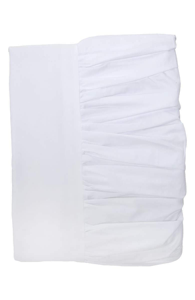 Pom Pom at Home Gathered Cotton Bedskirt, Main, color, White