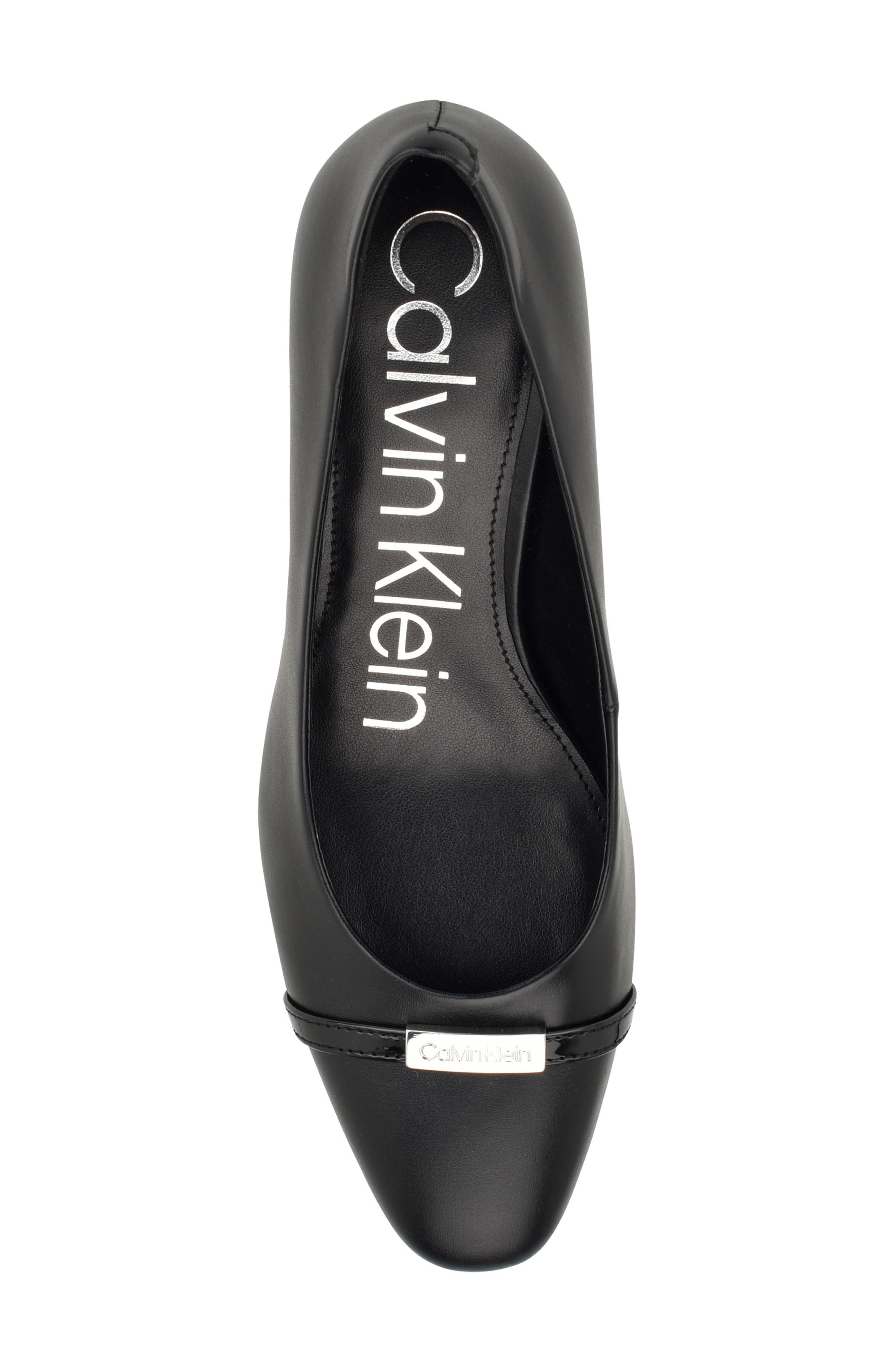 Calvin Klein Unesta Pointed Toe Pump, Alternate, color, Black