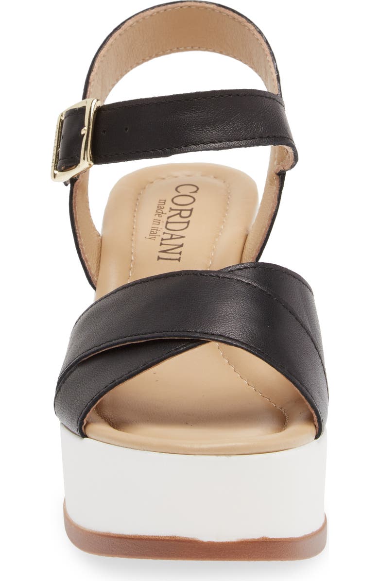 Cordani Darrell Crisscross Wedge Sandal, Alternate, color,
