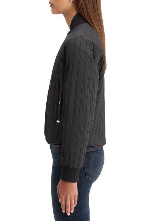Scotch & Soda Elevated Reversible Bomber Jacket In Evening Black