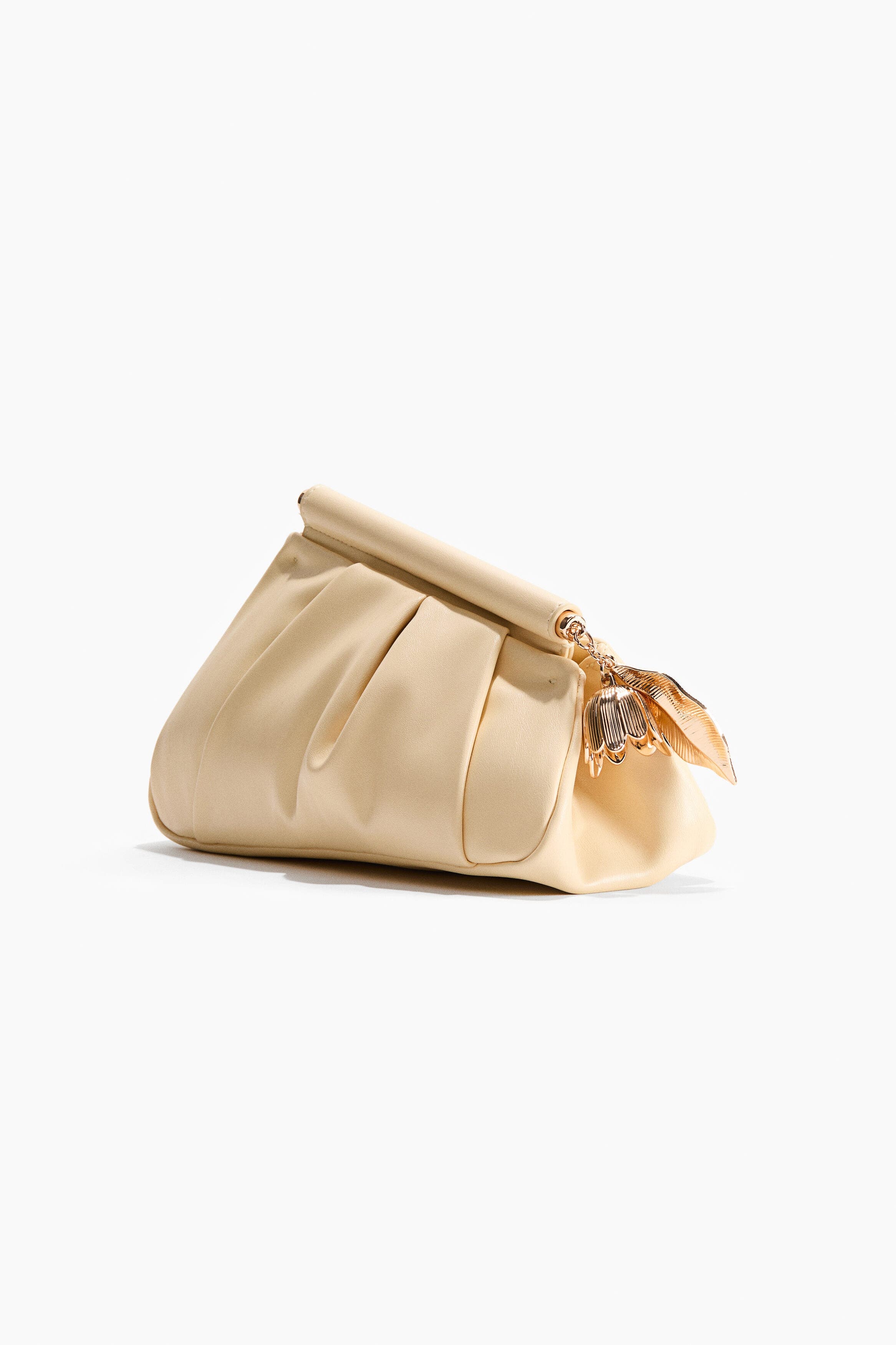 H&M Asymmetric Clutch, Alternate, color, Yellow
