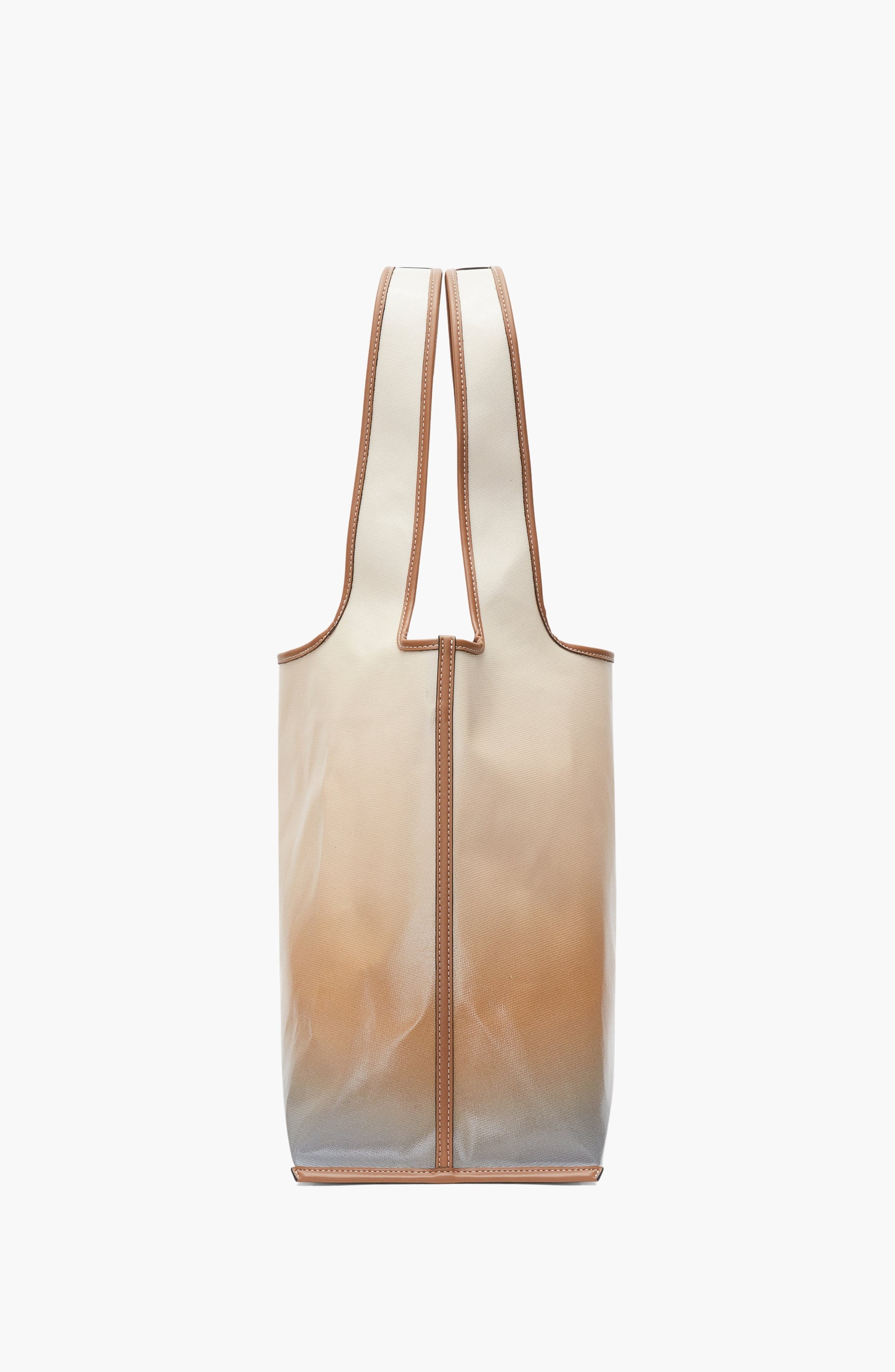 Ombre Coated Canvas Market Tote, Alternate, color, Storm Multi