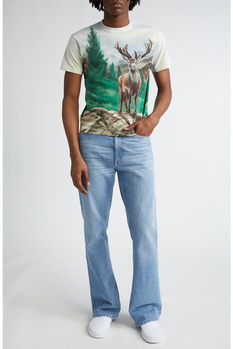 Fog Nonstretch Bootcut Jeans, Alternate, color, MID BLUE