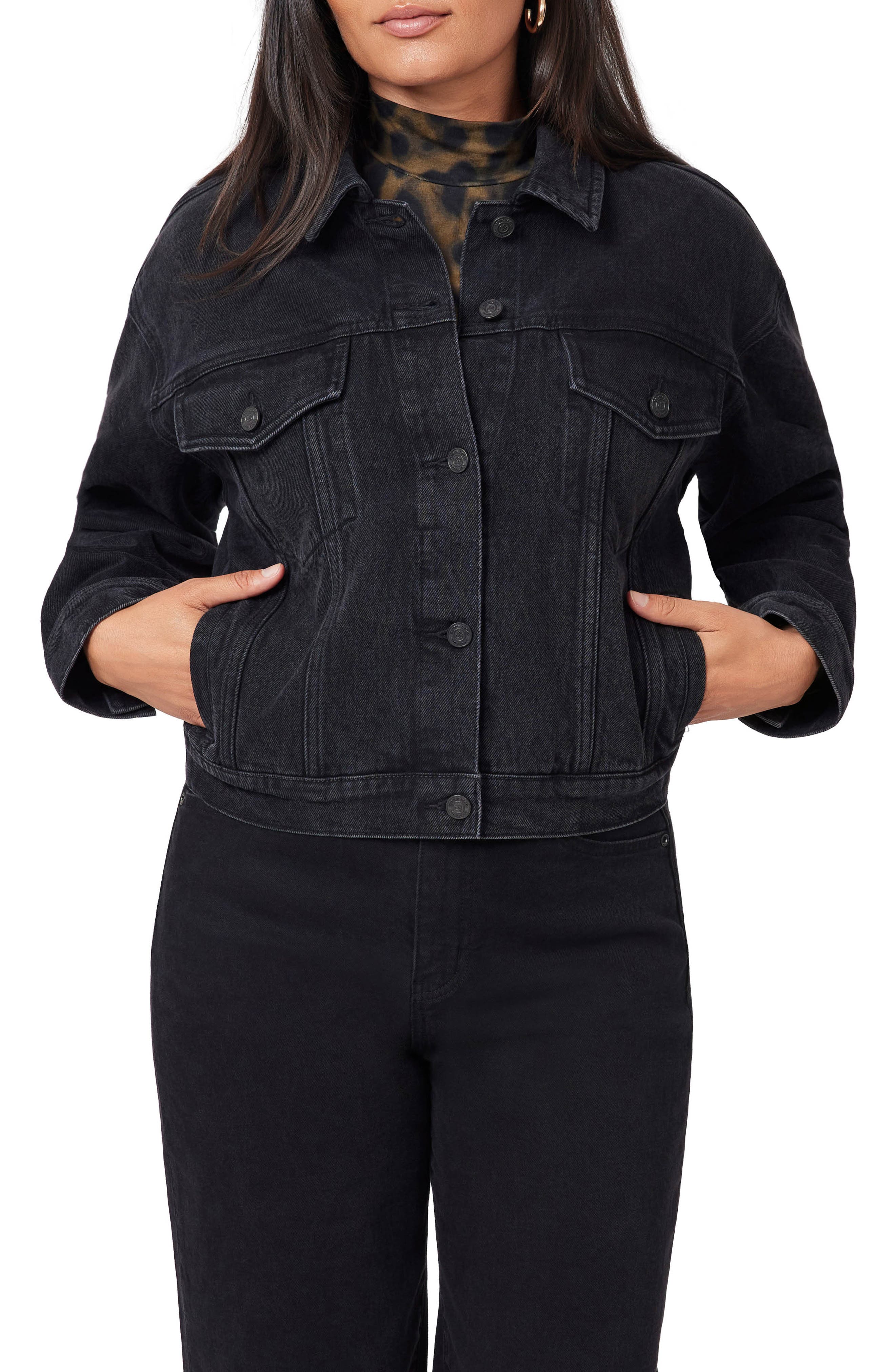 Scotch & Soda Oversized Crop Denim Jacket