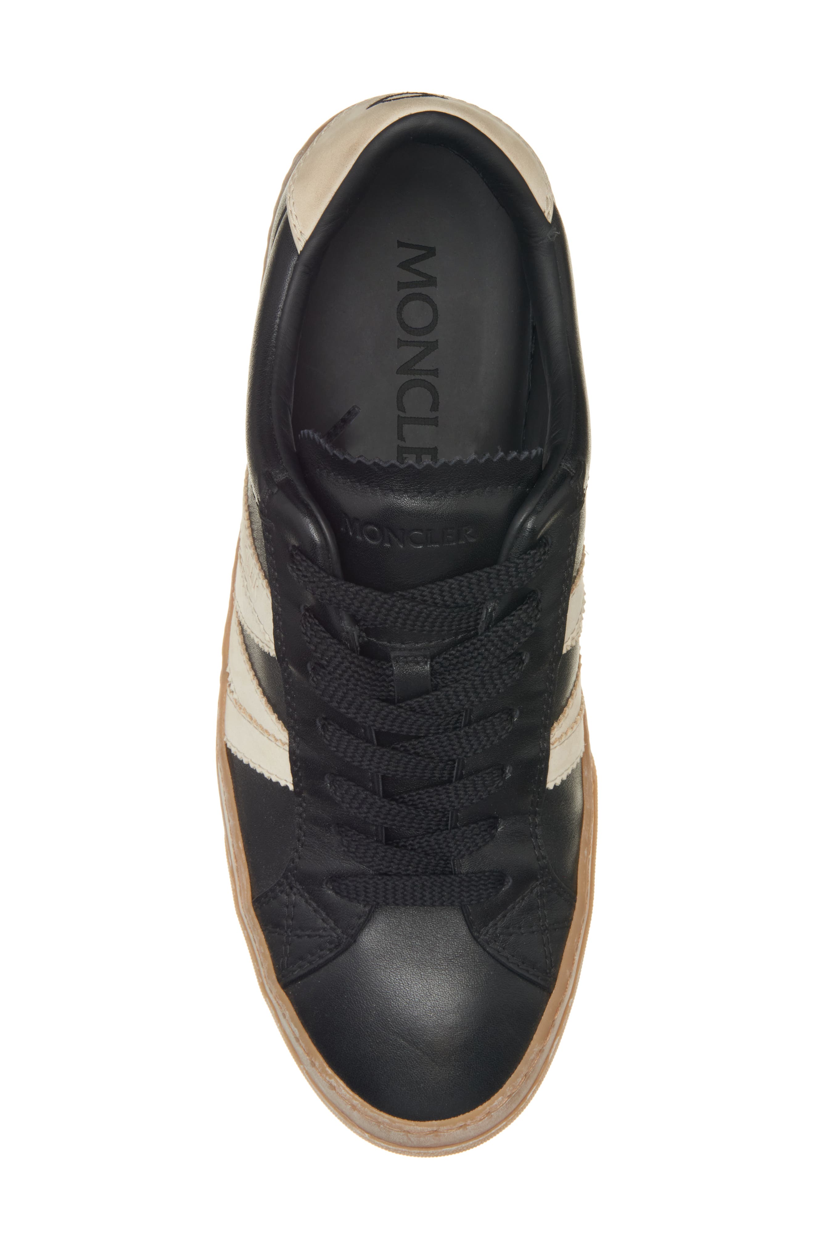 Moncler Monaco 2 Low Top Sneaker, Alternate, color, Black