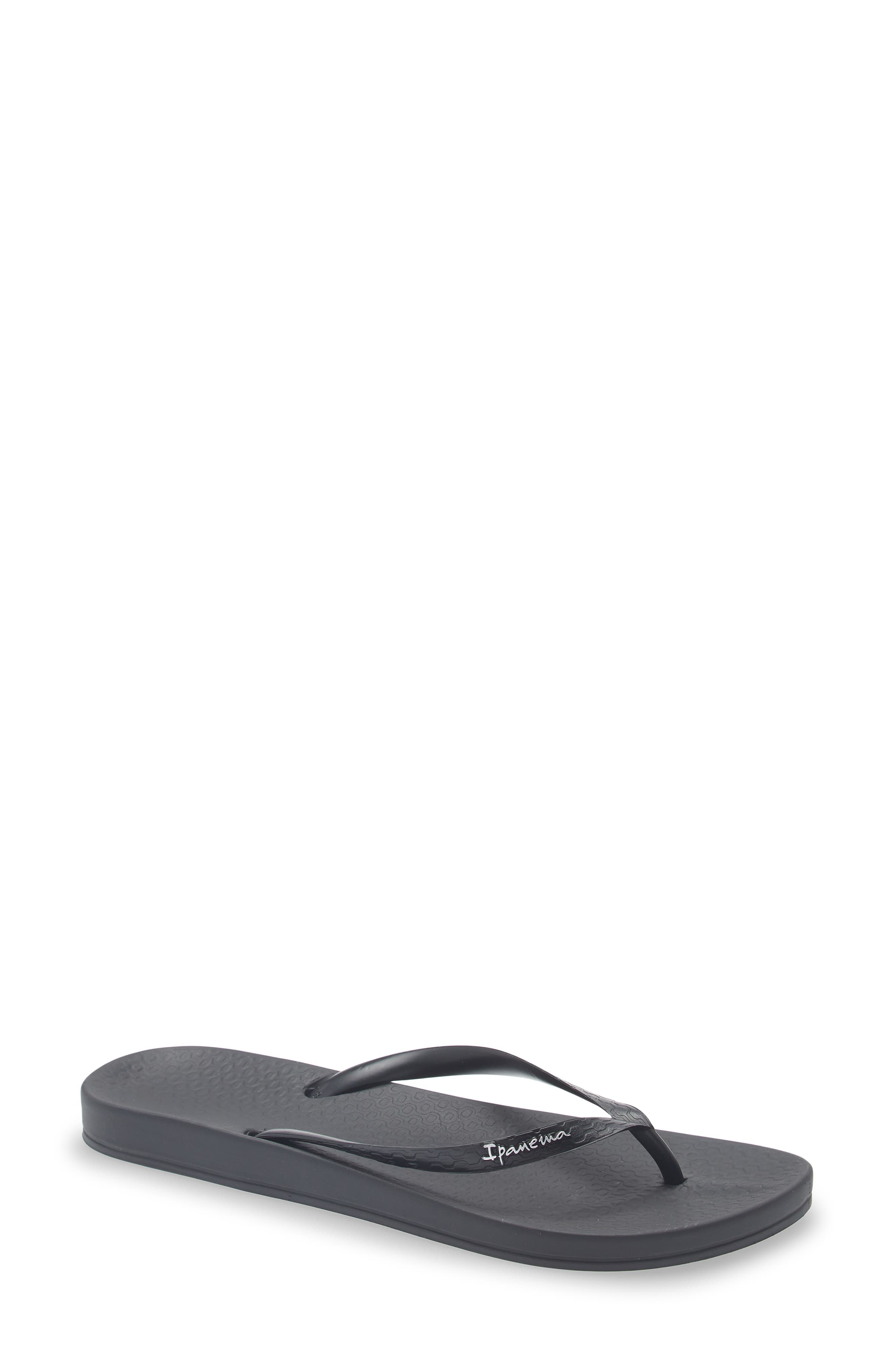Ipanema Ana Flip Flop, Main, color, Black