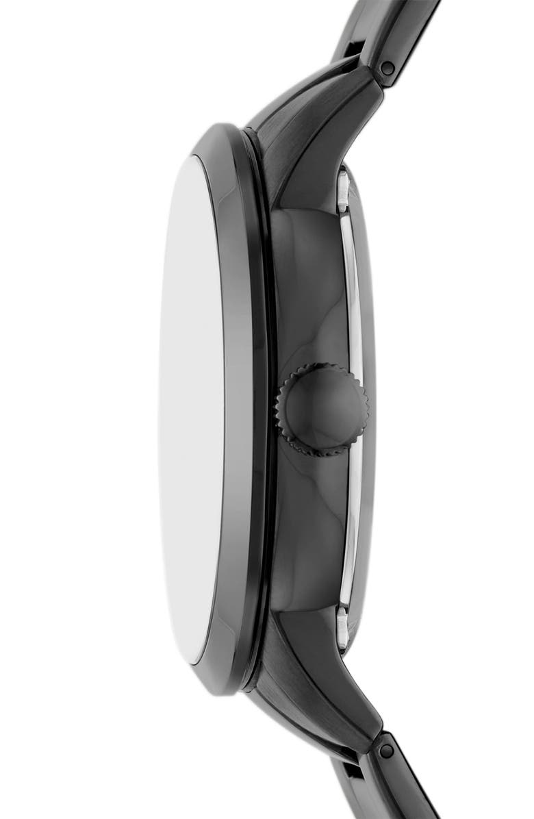 Fossil Townsman Automatic Bracelet Watch, 44mm, Alternate, color, Gunmetal