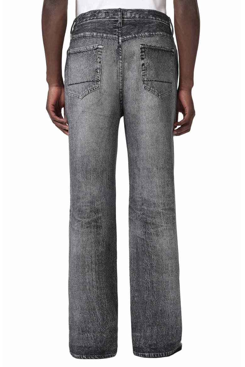 Lenny Illusion of Denim Wide Leg Trousers, Alternate, color, ILLUSION BLACK