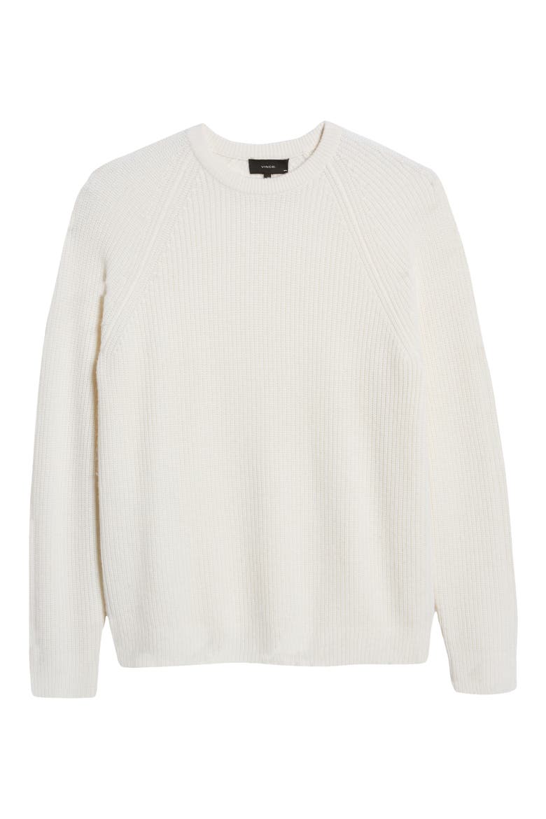 Raglan Crew Neck Sweater, Alternate, color, BONE