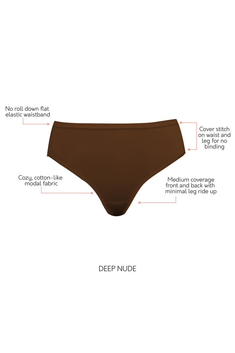 Cozy Hipster Briefs, Alternate, color, Deep Nude