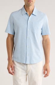 14th & Union Stripe Short Sleeve Seersucker Button-Up Shirt