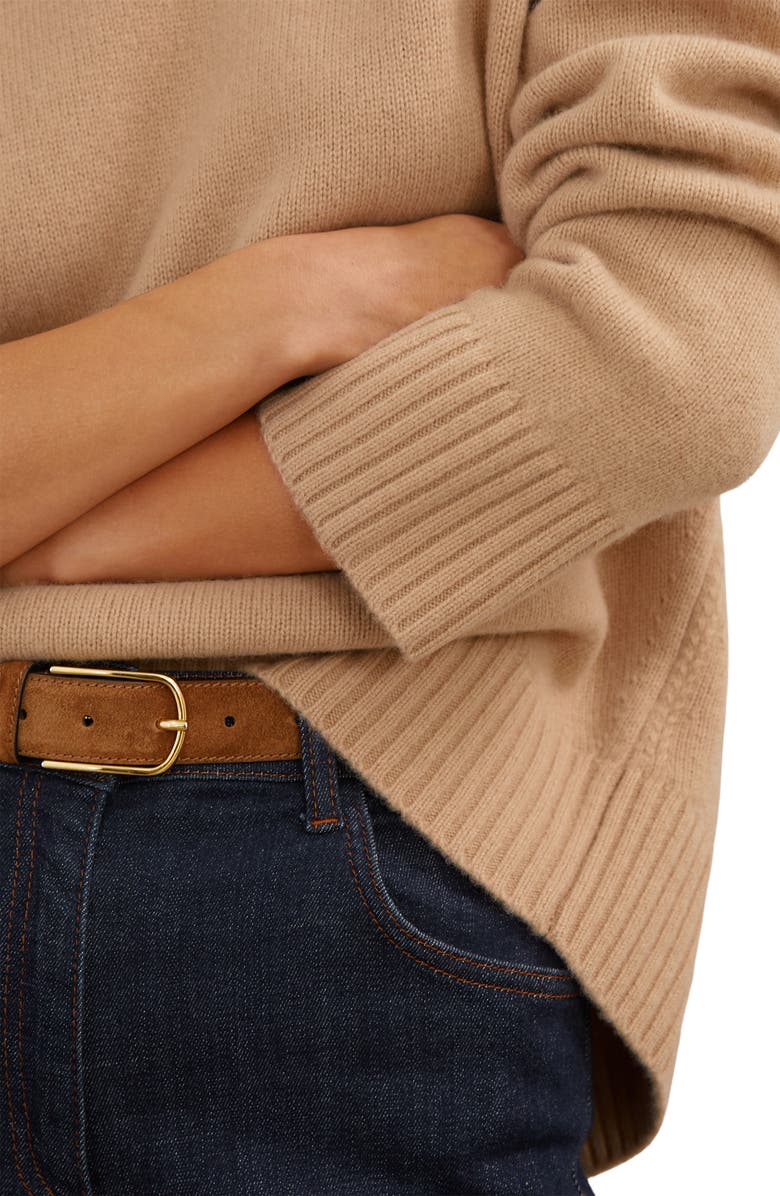 Reiss Ella Wool & Cashmere Sweater, Alternate, color, Camel