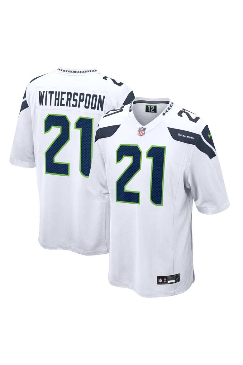 Men's Nike Devon Witherspoon White Seattle Seahawks Game Jersey, Main, color, White