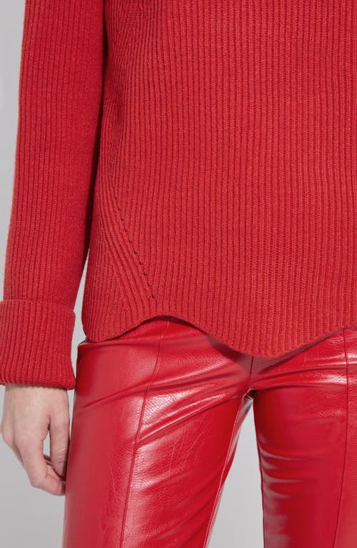 Lyssé Lysse Hyacinth Rib Sweather In Red