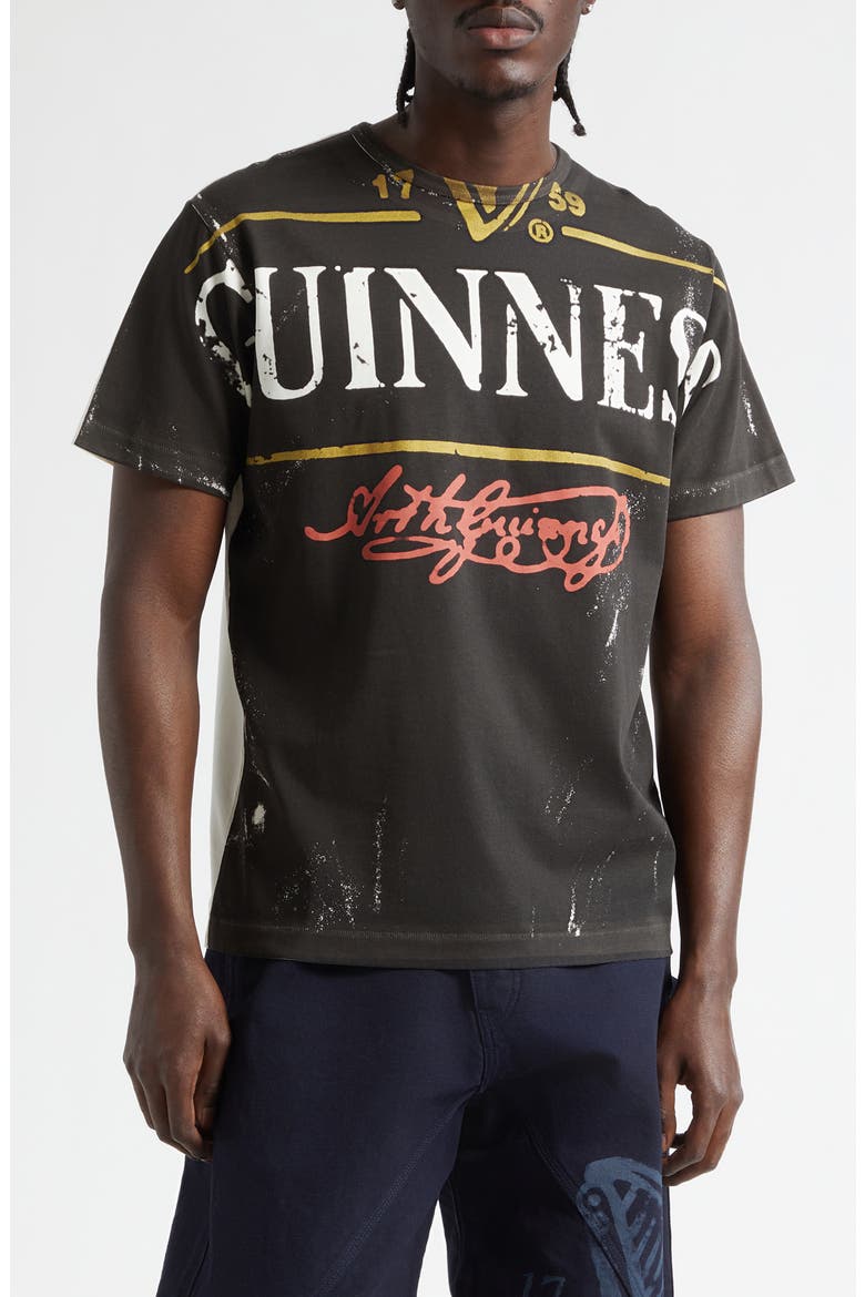 x Guinness Bottle Top Graphic T-Shirt, Main, color, BLACK