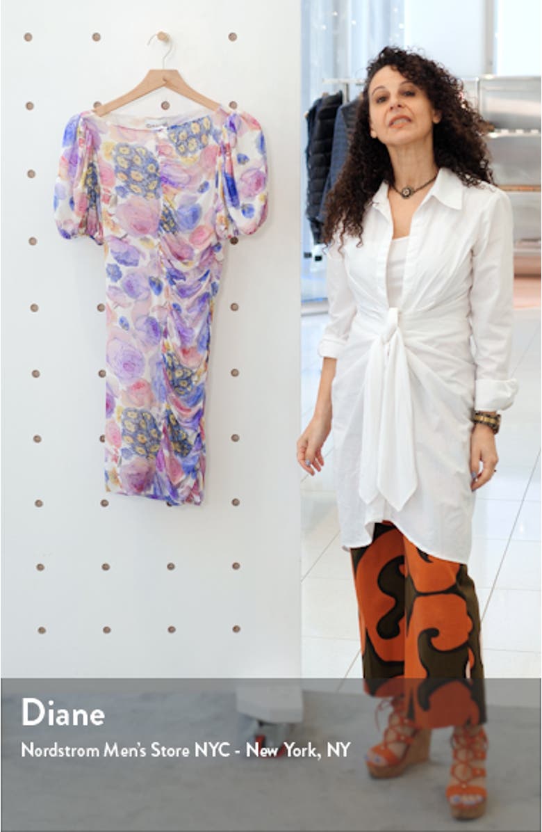 Floral Mesh Body-Con Dress, sales video thumbnail